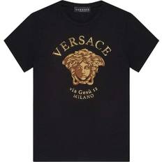 Versace Boy's Golden Medusa Logo T-shirt - Black