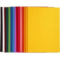 Hobbymateriale Corrugated Card, 25x35 cm, 80 g, 15 ass sheets/ 1 pack