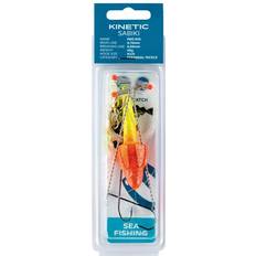 Fiskesluker Kinetic Sabiki Pro Feather Rig 60g One Size Yellow Glitter Red Target