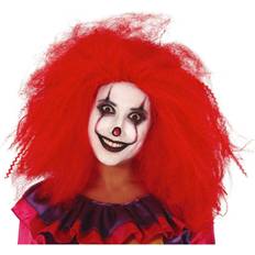 Rød Lange parykker Fiestas Guirca Clown Large Wig Red