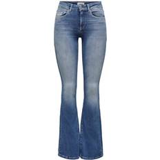 Dame Jeans Only Blush Life Mi Flared Bootcut Jeans - Blue/Medium Blue Denim