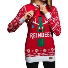Julegensere SillySanta Reinbeer Christmas Sweater - Red