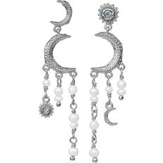 Maanesten Astrea Earrings - Silver/Labradorit/Pearls