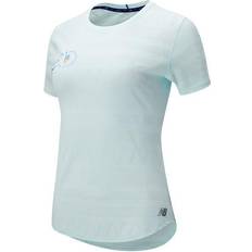 New Balance Klær New Balance Q Speed Jacquard Short Sleeve T-shirt Women - Pale Blue Chill