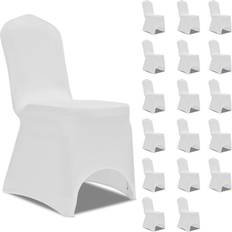 vidaXL Stretch 18-pack Sitzbezug Weiß