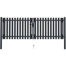 vidaXL Double Door Fence Gate 306x150cm