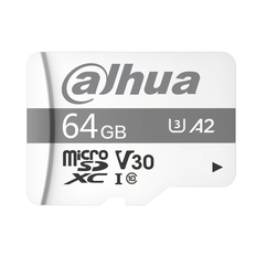 64 GB - microSD Minnekort Dahua P100 microSDXC Class 10 UHS-I U3 V30 A2 64GB