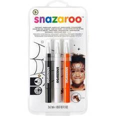 Hvit Sminke Snazaroo Brush Pen Halloween Pack