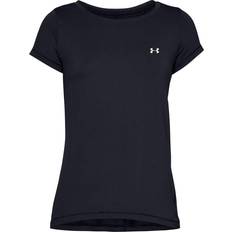 Under Armour Basisschicht Under Armour HeatGear Armour Short Sleeve T-shirt Women - Black/Metallic Silver