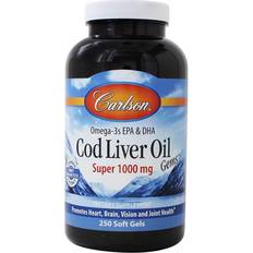 Cod liver oil Carlson Cod Liver Oil Gems Super 1000 mg 250 Softgels