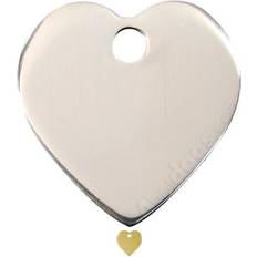 Red Dingo Stainless Steel Tag Heart Small