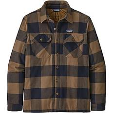 Patagonia Men - Overshirts Jackets Patagonia Insulated Organic Cotton Midweight Fjord Flannel Shirt - Mountain Plaid/Timber Brown