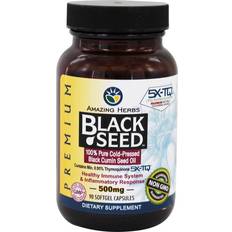 Fatty Acids Amazing Herbs Black Seed Oil 500mg 90 pcs