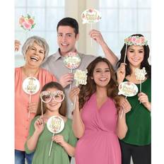 Photo Props, Party Hats & Sashes Amscan 3900258 Floral Baby Photo Booth Props-13pcs, Multicolor, 21.59 x 19.05 x 2.54 cm
