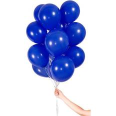 Folat 19389 Dark Blue Balloons with Ribbon 23cm-30 Pieces