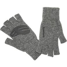 Simms Fishing Gloves Simms Wool Half Finger Glove Steel S/M