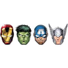Papier Geschenk- & Partytüten Vegaoo 6 Avengers Mighty masker i kartong