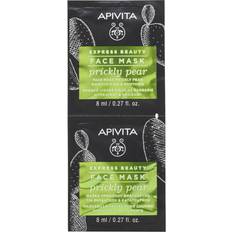 Apivita Express Beauty Prickly Pear Soothing Face Mask with Moisturizing Effect 2 x 8 ml