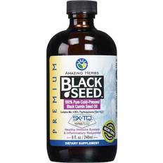 Fatty Acids Amazing Herbs Premium Black Seed Oil 8 Oz