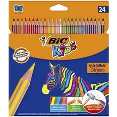 Bic Fargeblyanter Bic Kids Evolution Stripes Färgpennor 24-set