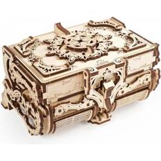 3D-Jigsaw Puzzles Ugears Antique Wooden Box 185 Pieces