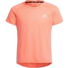Oransje T-skjorter adidas Kid's Aeroready Training 3-Stripes T-shirt - Acid Red/White