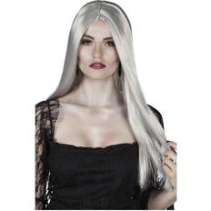Halloween Lange parykker Boland Witch Wig Grey