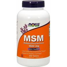 Now Foods MSM Methylsulphonylmethane 1500 mg 200 Tablets
