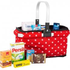 Kaufläden Small Foot Shopping Basket with Branded Products