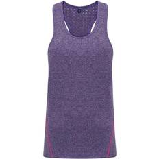 Tridri Laser Cut Vest Women - Purple Melange