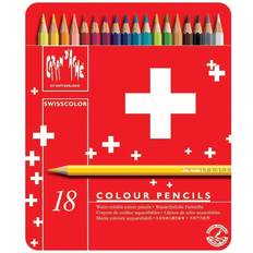 Caran d’Ache Hobbymaterial Caran d’Ache Swisscolor Color Pencils in Metal Box (Pack of 18)