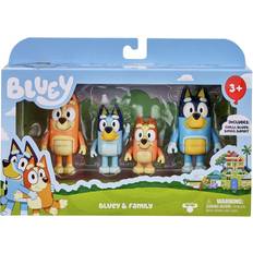 Plast Figurer Moose Bluey & Family 4-pack