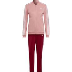 Adidas Damen Jumpsuits & Overalls adidas Essentials 3-Stripes Track Suit Women - Legacy Burgundy/White