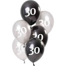 Folat 68130 Balloons Glossy Black 30 Years