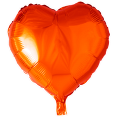 Procos Folie ballong hjärta 46 cm ORANGE