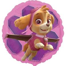 Partyprodukte Amscan Anagram 3408801 Pink Paw Patrol Skye and Everest Foil Balloon 18 Inch