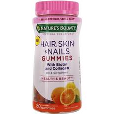 Nature's Bounty Optimal Solutions Hair Skin & Nails Gummies Tropical Citrus 80 Gummies