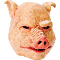Kostymer Bristol Novelty Unisex Horror Pig Latex Head Mask (One Size) (Pink)