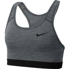 Sports-BH-er Nike Dri-FIT Swoosh Medium-Support Non-Padded Sports Bra - Smoke Grey/Pure/Black