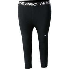 Nike pro shorts Nike Pro Mid-Rise Crop Plus Size Leggings Women - Black/White