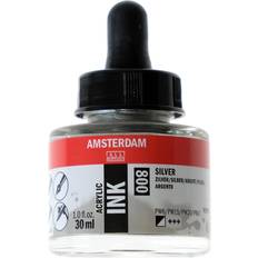 Amsterdam Arts & Crafts Amsterdam Acrylic Ink Bottle Silver 30ml