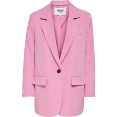 M Jacketts Only Lana Berry Long Blazer - Pink/Fuchsia Pink