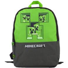 Minecraft Taschen Minecraft Pixel Creeper Backpack - Grey/Green