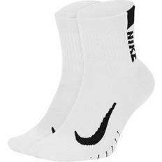 Ankle socks Klær Nike Multiplier Running Ankle Socks 2-pack Men - White/Black