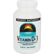 Source Naturals Vitamins & Supplements Source Naturals Vitamin D-3 5000 IU 240 Capsules