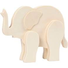 Tre Figurer Creativ Company Djurfigurer Elefant 12 cm x 16 cm Plywood