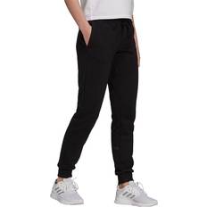 Adidas Damen - Sweathosen adidas Essentials Fleece Logo Pants - Black/White