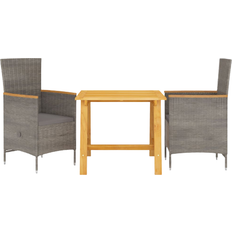 vidaXL 3068706 Patio Dining Set, 1 Table incl. 2 Chairs