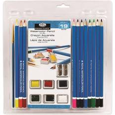 Royal & Langnickel Pencils Royal & Langnickel Brush Clamshell Art Sets Watercolor Pencils 19-Piece