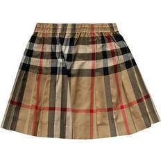 Burberry Skirts Children's Clothing Burberry Girl's Check Stretch Cotton Pleated Skirt - Archive Beige (80395221)